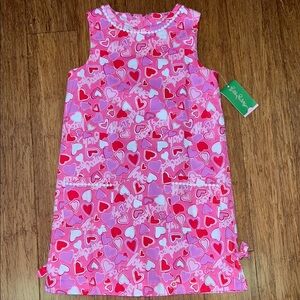 Lilly Pulitzer little Lily shift dress in hotty pink love bug size 10 NWT